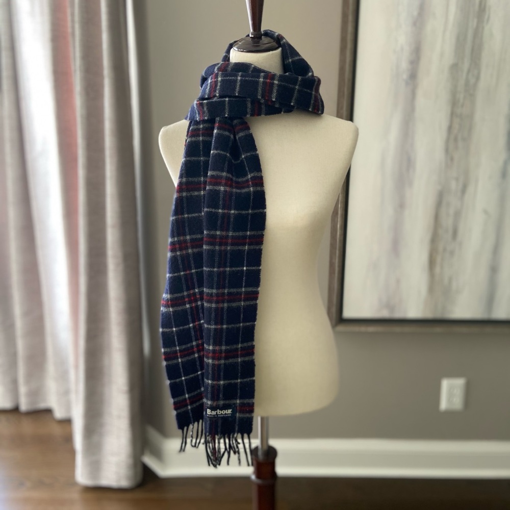 Barbour Tartan Lambswool Scarf (Unisex)